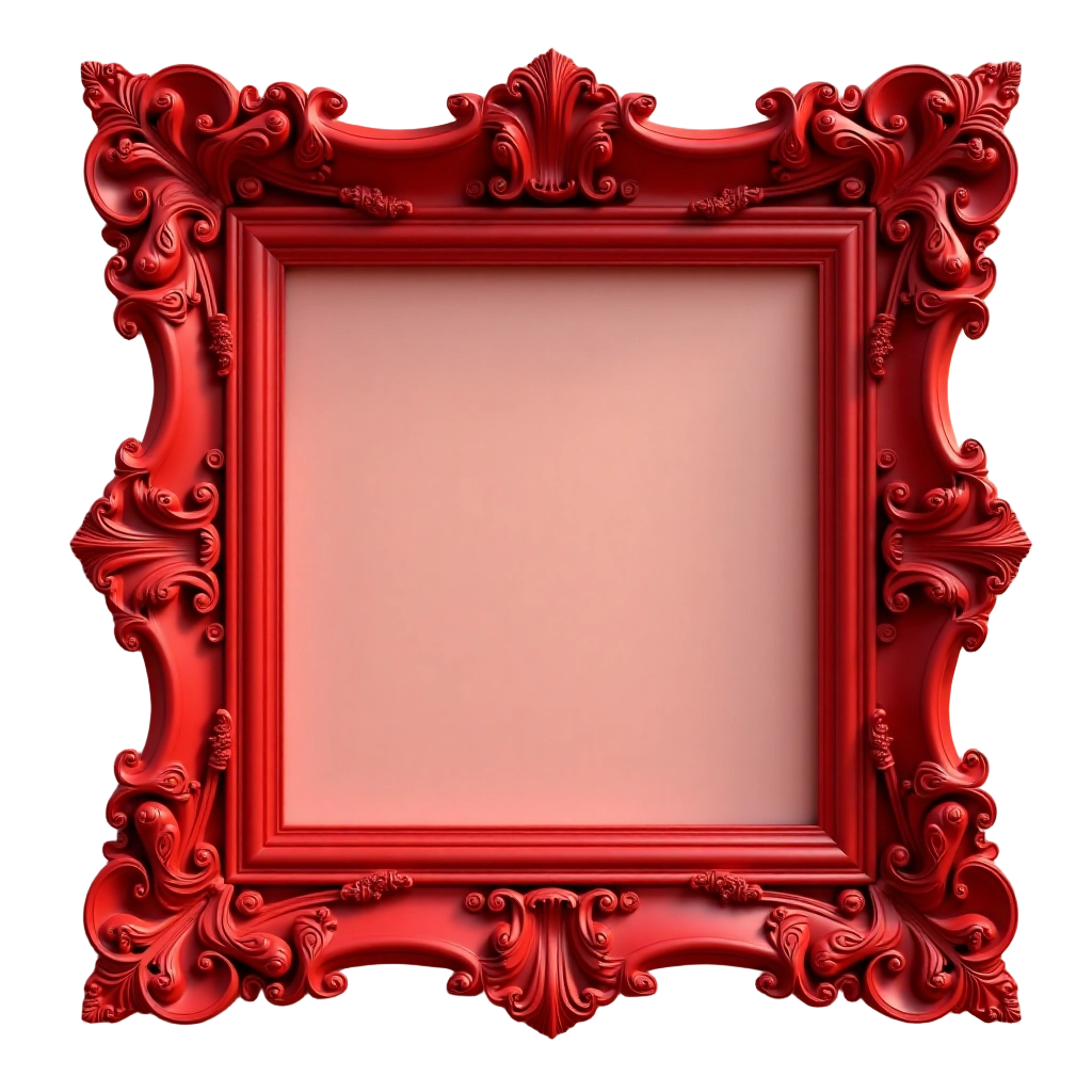 Ornate Red Frame